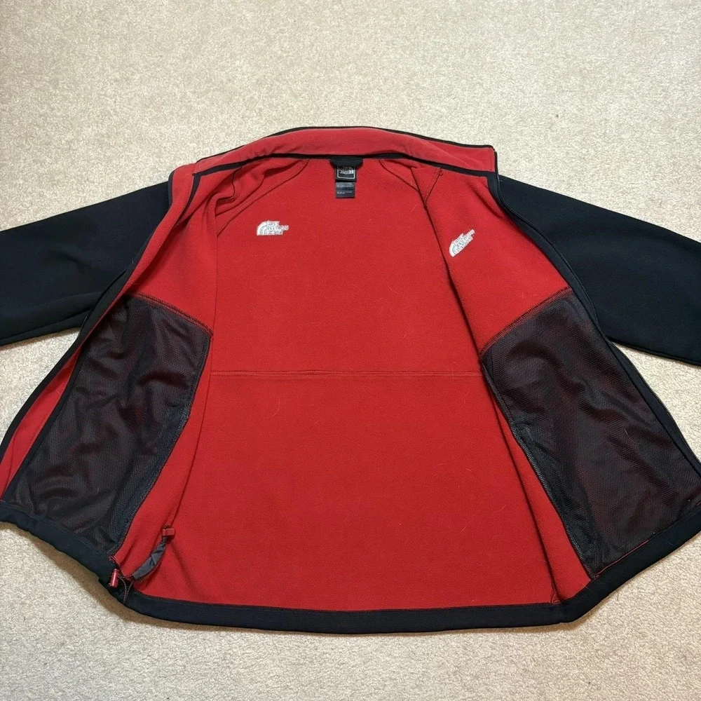 The North Face TKA Stealth Jacket Mens Large‎ Black Fleece Softshell Zip Outdoor